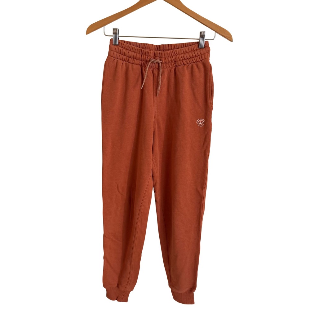 Allbirds R&R Sweatpants Rust Orange Organic Pima Cotton Hemp Joggers Small women